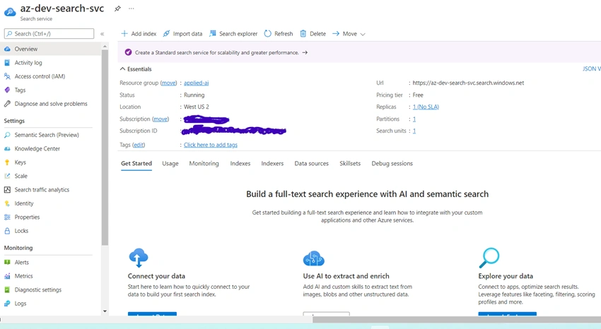 Azure Cognitive Search Basics