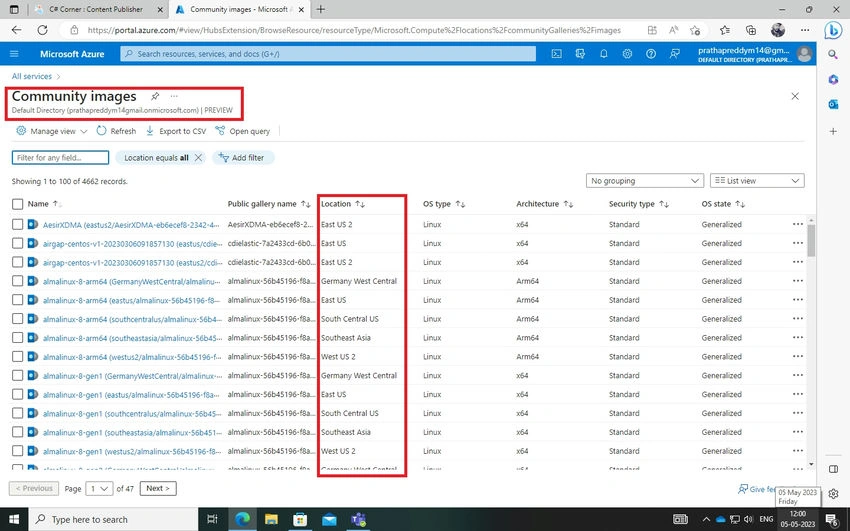 Azure Images