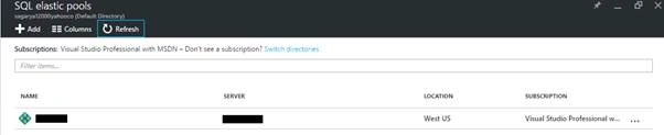 SQL Database Pool