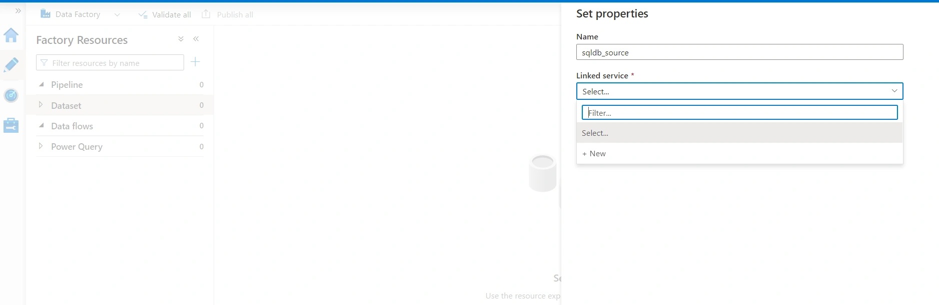 Create Azure Data factory