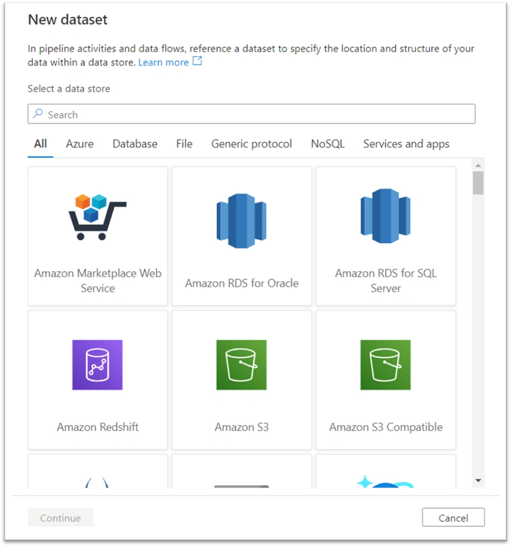 Create Azure Data factory