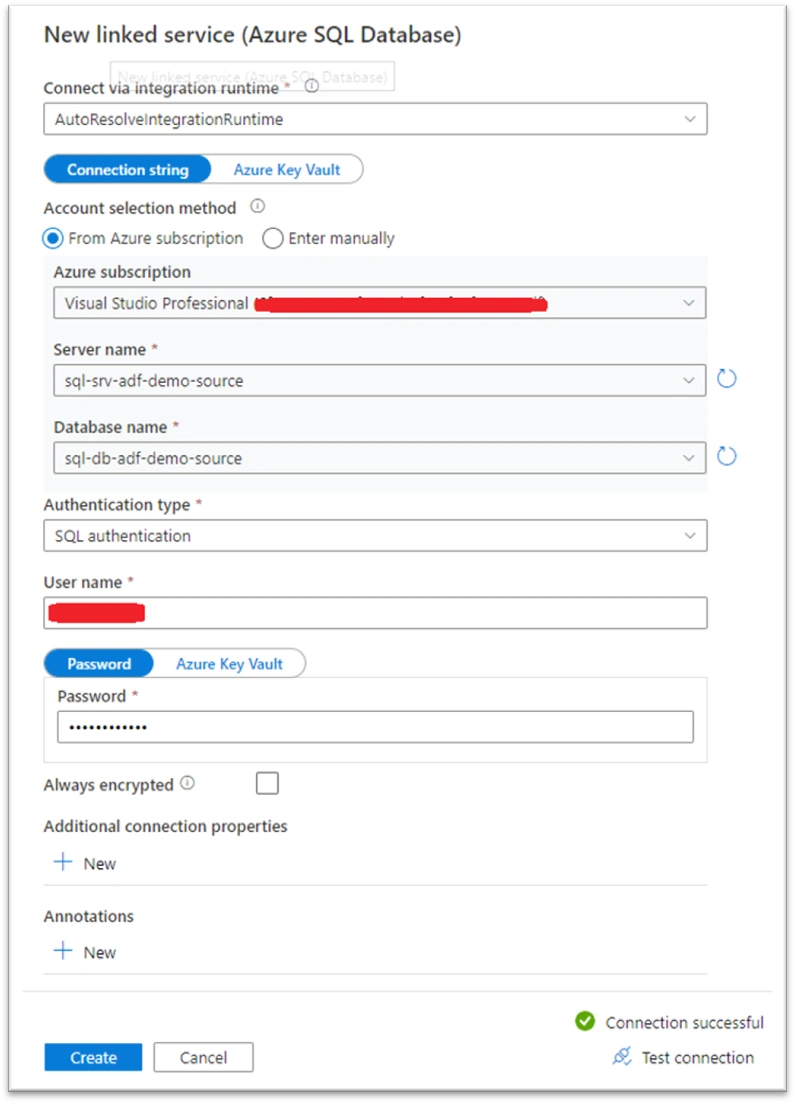 Create Azure Data factory