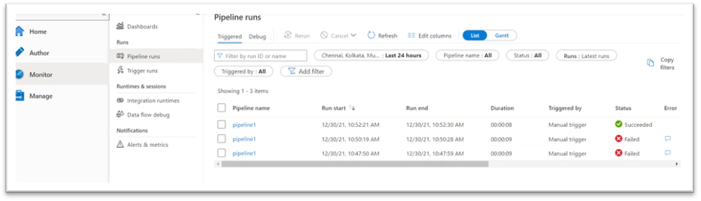 Create Azure Data factory