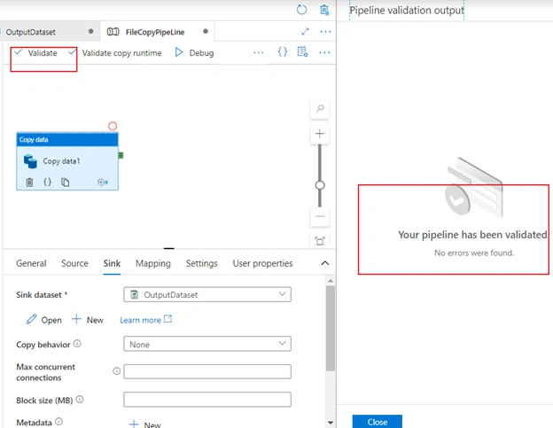 Copy files using ADF pipeline