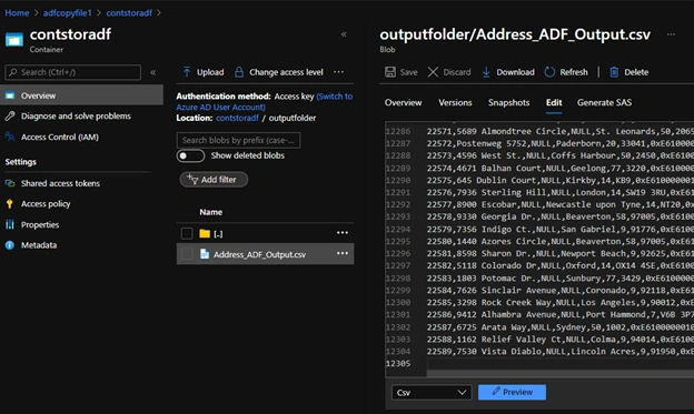 Copy files using ADF pipeline