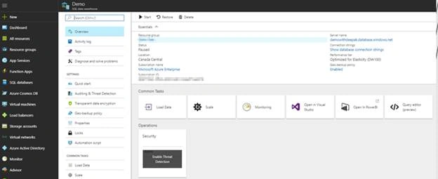 Azure SQL Data Warehouse