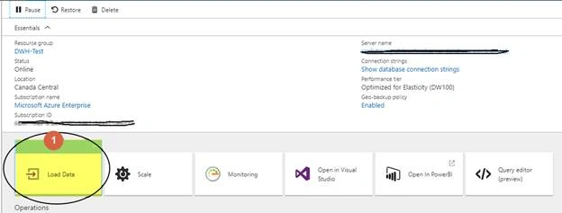 Azure SQL Data Warehouse