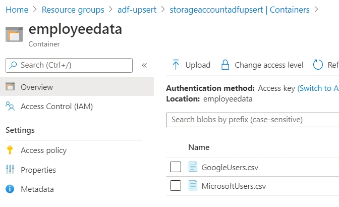 Azure Data Factory – Implement UpSert using Dataflow Alter Row Transformation