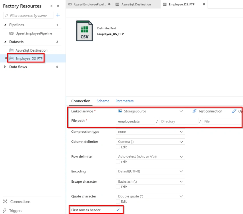 Azure Data Factory – Implement UpSert using Dataflow Alter Row Transformation