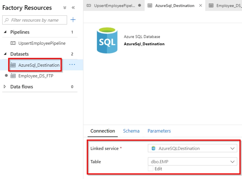 Azure Data Factory – Implement UpSert using Dataflow Alter Row Transformation