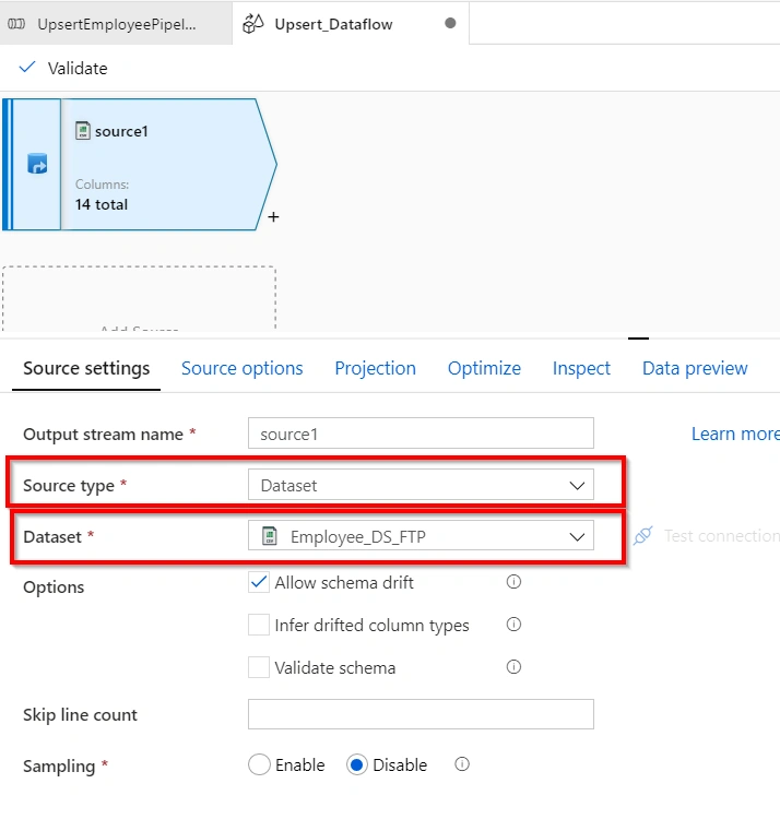 Azure Data Factory – Implement UpSert using Dataflow Alter Row Transformation