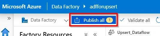 Azure Data Factory – Implement UpSert using Dataflow Alter Row Transformation