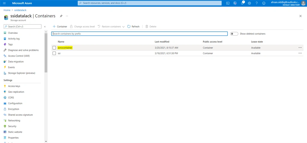 Azure Data Lake Storage Gen2 Reading Avro Files Using .Net Core
