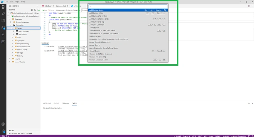 Creating Custom SQL Code Snippets