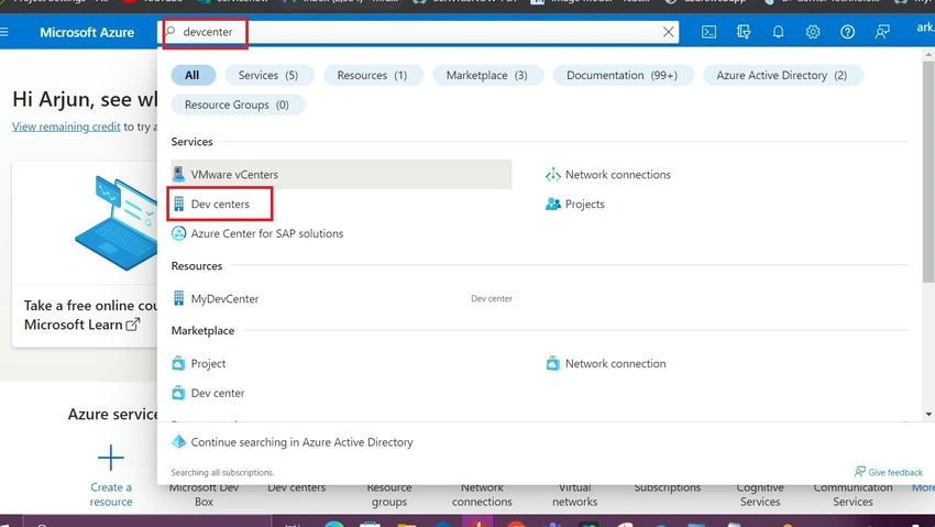 Azure Devcenter