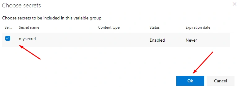 Azure Key Vault Secret