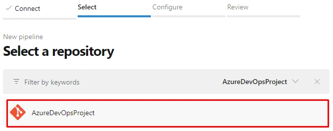 Select your project