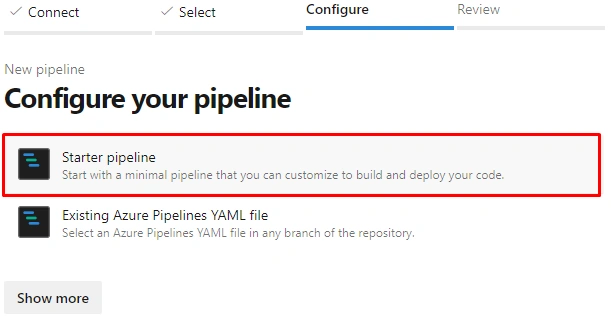 Starter Pipeline