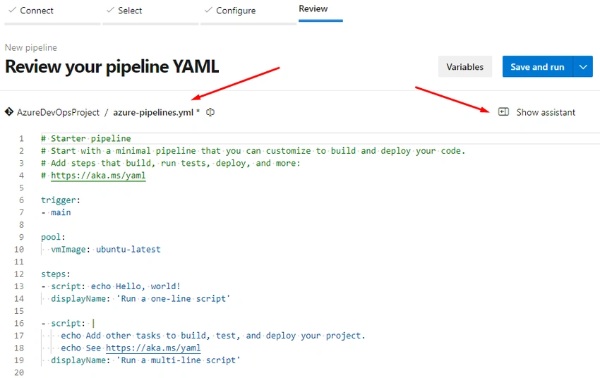Default YAML