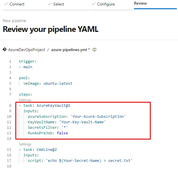 Review pipeline