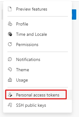 Personal access token