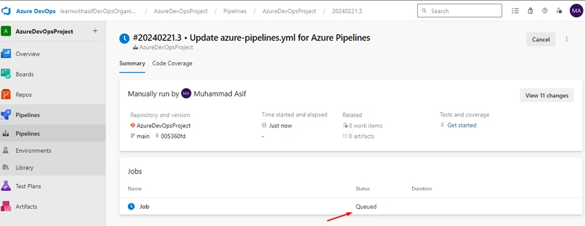 Azure DevOps project