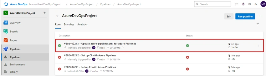 Azure DevOps project