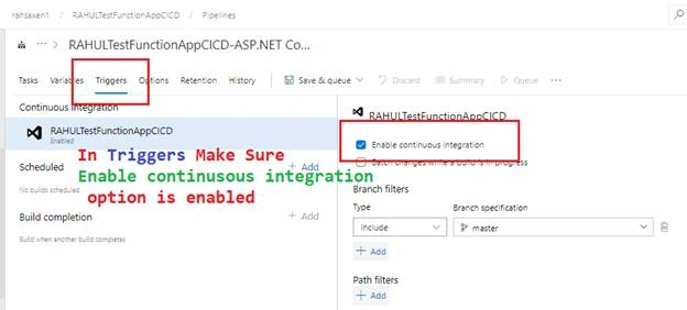 Azure DevOps - CI CD - Build And Release Pipeline - Azure Function