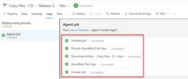 Azure Devops - Copy Files From Git Repository To Azure Storage Account