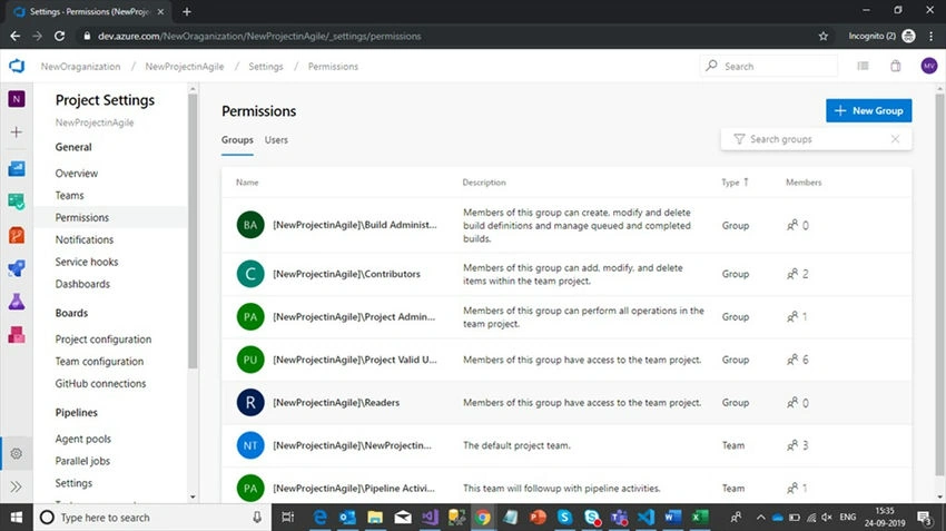Permissions