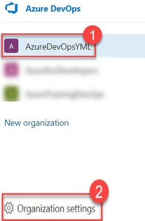 Organizational settings