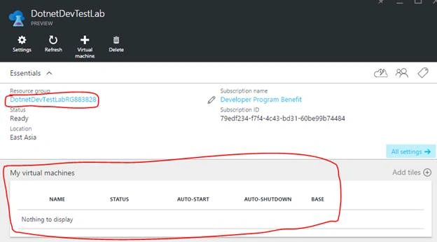 DotnetDevTestLab