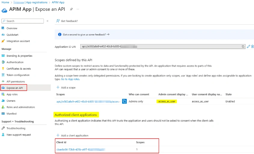 Expose API