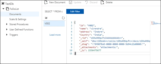 Deleted V001 document