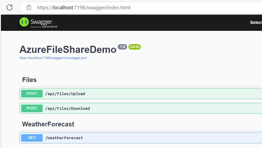 Azure File Share Storage implementation using .NET Core 6 Web API