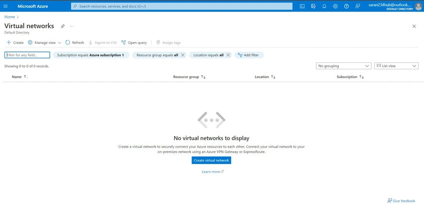 Virtual networks