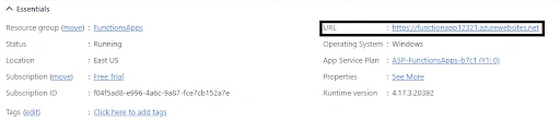 Azure Function App Using .Net 6