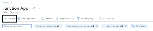Azure Function App Using .Net 6