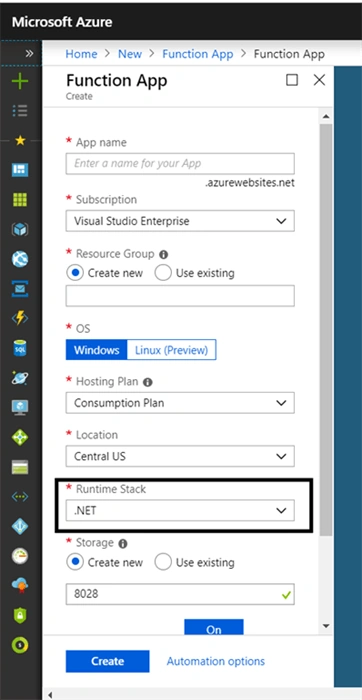 Azure Function App V2 Using C# (.NET Core)