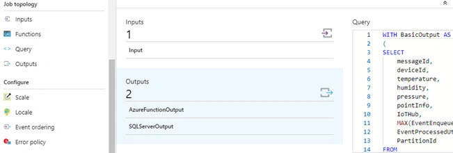Outputs in Portal