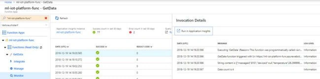 Azure Function Output Data
