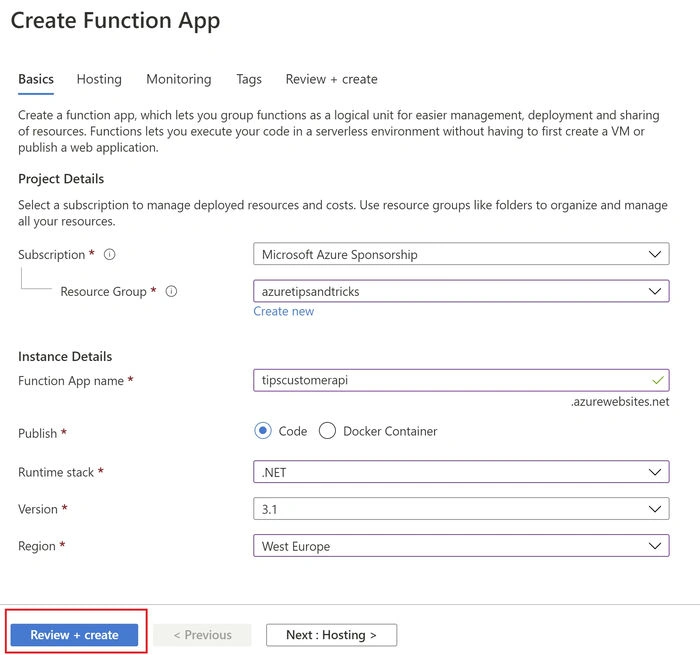 Azure functions