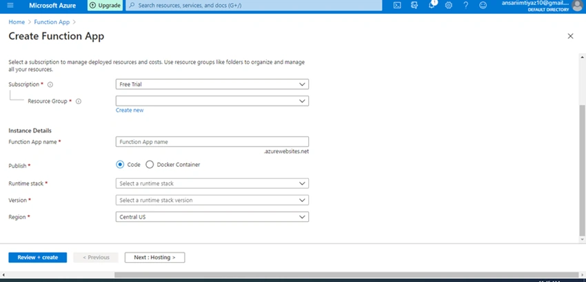 Azure Functions/Logic APP