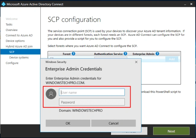 Azure Hybrid Domain Device Configuration Using AADConnect