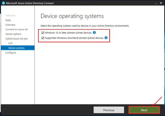 Azure Hybrid Domain Device Configuration Using AADConnect