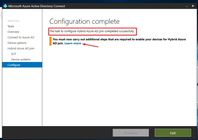 Azure Hybrid Domain Device Configuration Using AADConnect