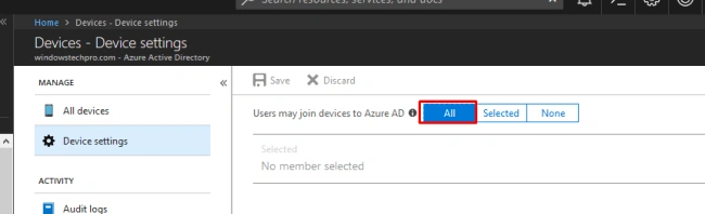 Azure Hybrid Domain Device Configuration Using AADConnect