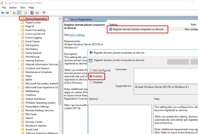 Azure Hybrid Domain Device Configuration Using AADConnect