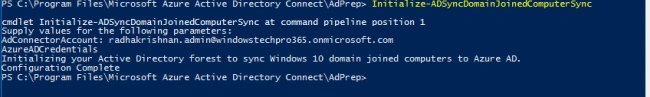 Azure Hybrid Domain Device Configuration Using AADConnect