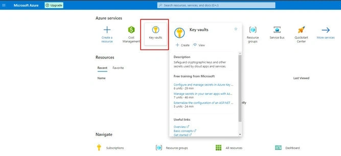 Azure Key